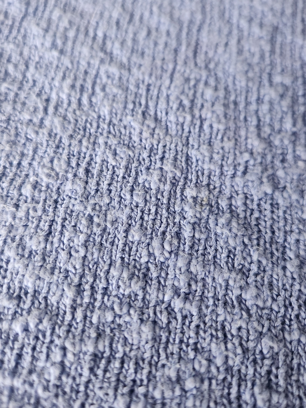 Women's Lulu-B Periwinkle Textured Cotton Henley Size Medium Cottagecore Chic - Picture 2 of 9